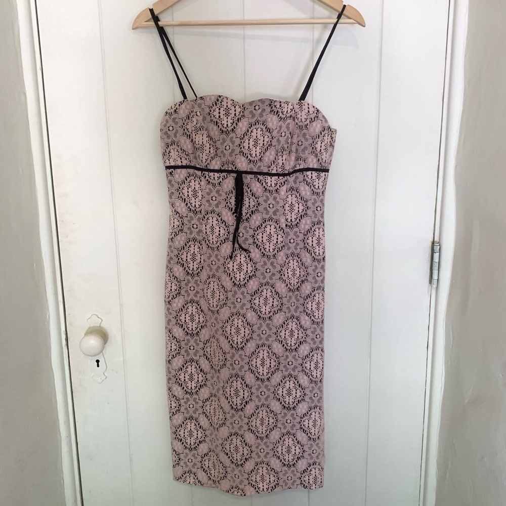 Pink and Black lace dress